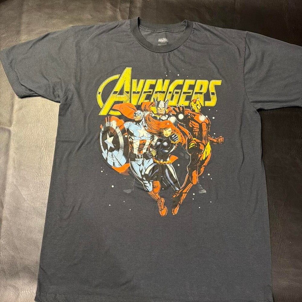 Marvel Men's Black T-shirt